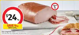 Coles Don virginian ham offer