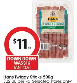 Coles Hans twiggy sticks offer