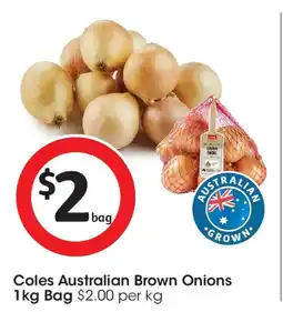 Coles Coles australian brown onions offer