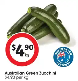 Coles Australian green zucchini offer