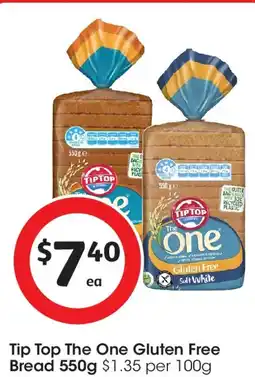 Coles Tip top the one gluten free bread offer