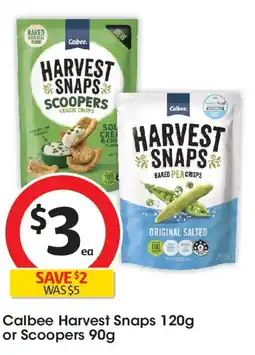 Coles Calbee harvest snaps or scoopers offer