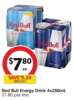 Coles Red bull energy drink offer