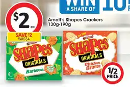Coles Arnott's shapes crackers offer