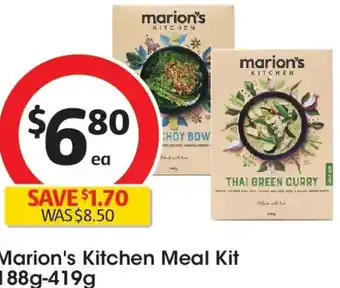 Coles Marion's kitchen meal kit offer