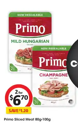 Coles Primo sliced meat offer