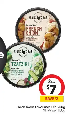 Coles Black swan favourites dip offer