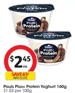 Coles Pauls plus+ protein yoghurt offer
