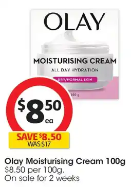 Coles Olay moisturising cream offer