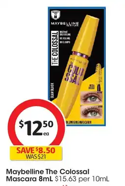 Coles Maybelline the colossal mascara offer