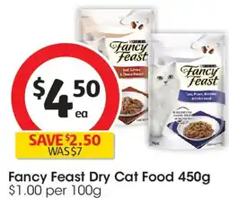 Coles Fancy feast dry cat food offer