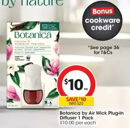 Coles Botanica by air wick plug-in diffuser offer