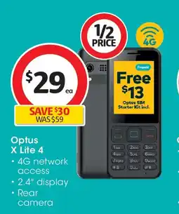 Coles Optus x lite 4 offer