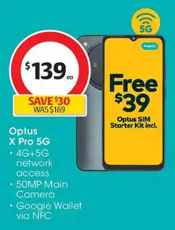 Coles Optus x pro 5g offer