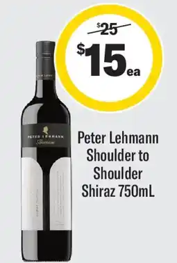 Coles Peter lehmann shoulder to shoulder shiraz offer