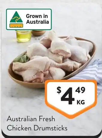 Foodworks Australian fresh chicken drumsticks offer