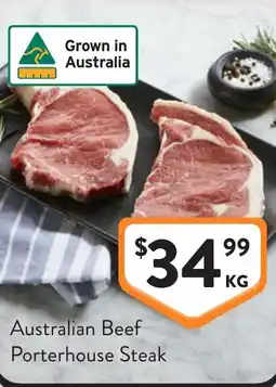 Foodworks Australian beef porterhouse steak offer
