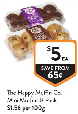 Foodworks The happy muffin co. mini muffins offer