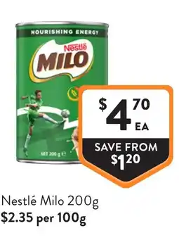 Foodworks Nestlé milo offer