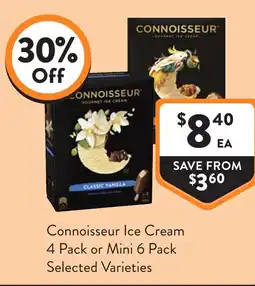 Foodworks Connoisseur ice cream or mini offer