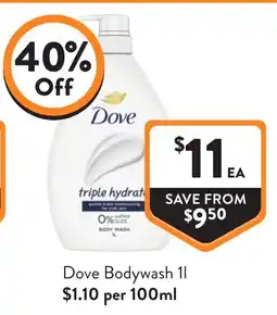 Foodworks Dove Dove Bodywash offer