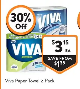 Foodworks Viva paper towel offer