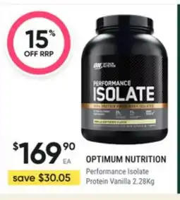 Healthy Life Optimum nutrition offer