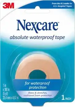 Amcal Pharmacies Nexcare Absolute Waterproof Tape 25.4mm x 4.57m offer