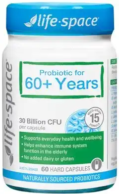 Amcal Pharmacies Life-Space Probiotic For 60+ Years 60 Capsules offer