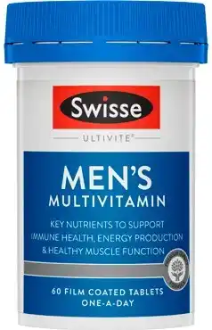 Amcal Pharmacies Swisse Ultivite Men’s Multivitamin 60 Tablets offer
