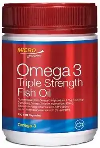 Amcal Pharmacies Microgenics Omega-3 Triple Strength Fish Oil 150 Capsules offer
