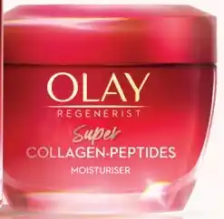 Amcal Pharmacies Olay Regenerist Super Collagen Peptides Moisturiser offer