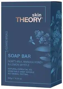 Amcal Pharmacies Skin Theory Goat's Milk, Manuka Honey & Lemon Myrtle Soap Bar offer