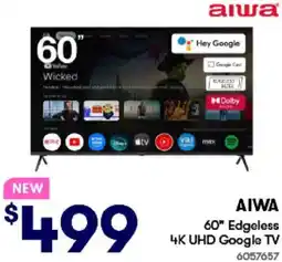 BIG W Edgeless 4k uhd google tv offer