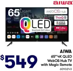 BIG W 4k qled webos hub tv offer