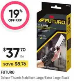 Healthy Life Deluxe thumb stabiliser large/extra large black offer