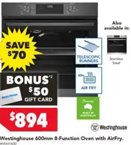 Harvey Norman 8-function oven with airfry. offer