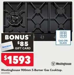 Harvey Norman 5-burner gas cooktop. offer