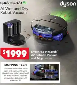 Harvey Norman Spot+scrub ai robotic vacuum and mop offer
