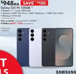 Harvey Norman Galaxy s25 fe offer