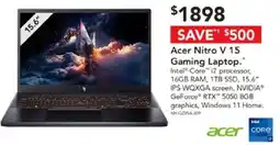 Harvey Norman Nitro v 15 gaming laptop offer