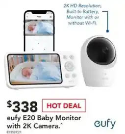Harvey Norman E20 baby monitor with 2k camera offer