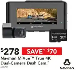 Harvey Norman Mivue true 4k dual-camera dash cam offer