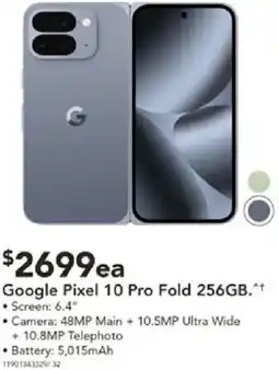 Harvey Norman Pixel 10 pro fold offer