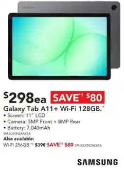 Harvey Norman Galaxy tab a11+ wi-fi offer