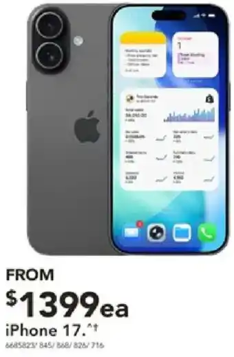 Harvey Norman Iphone 17 offer