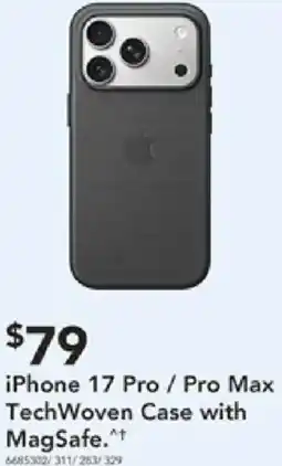 Harvey Norman Iphone 17 pro / pro max techwoven case offer