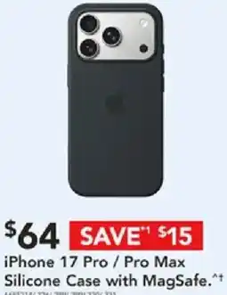 Harvey Norman Iphone 17 pro / pro max silicone case offer