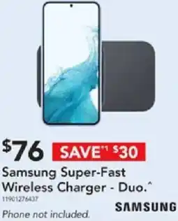 Harvey Norman Samsung super-fast wireless charger offer
