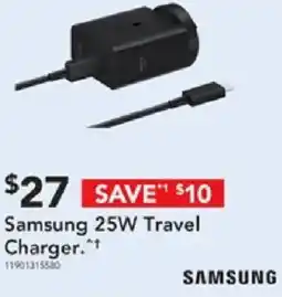Harvey Norman Samsung 25w travel charger offer